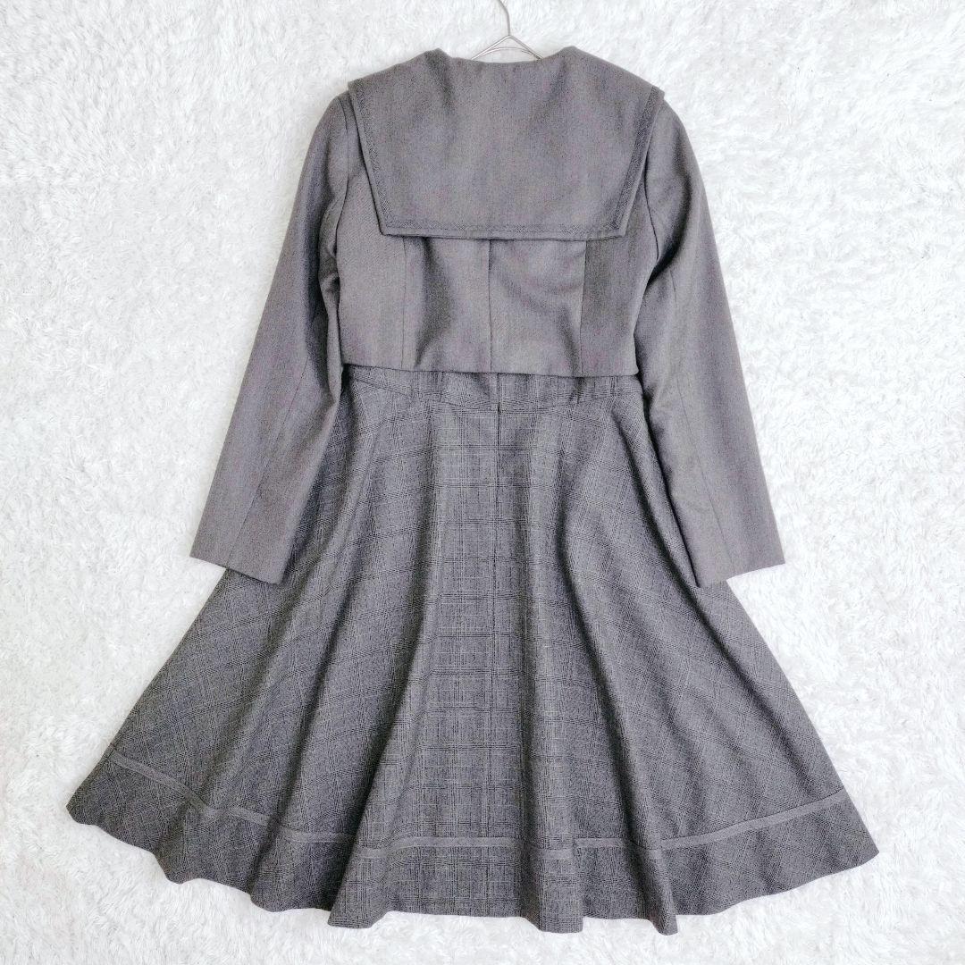 美品　アリサナ　卒服　フォーマル　ワンピース　セットアップ　グレー　160