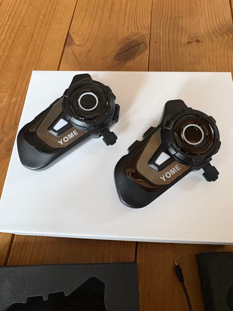 新YOME S2 Plus ヘルメットBluetoothヘッドセット 2セット