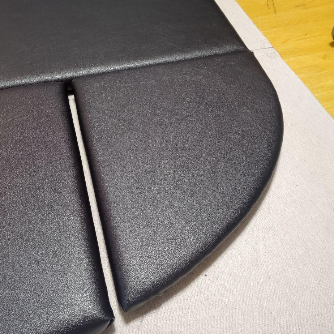 【にゃーさん】フラット4点セット&ベット4分割【ブラックレザー】