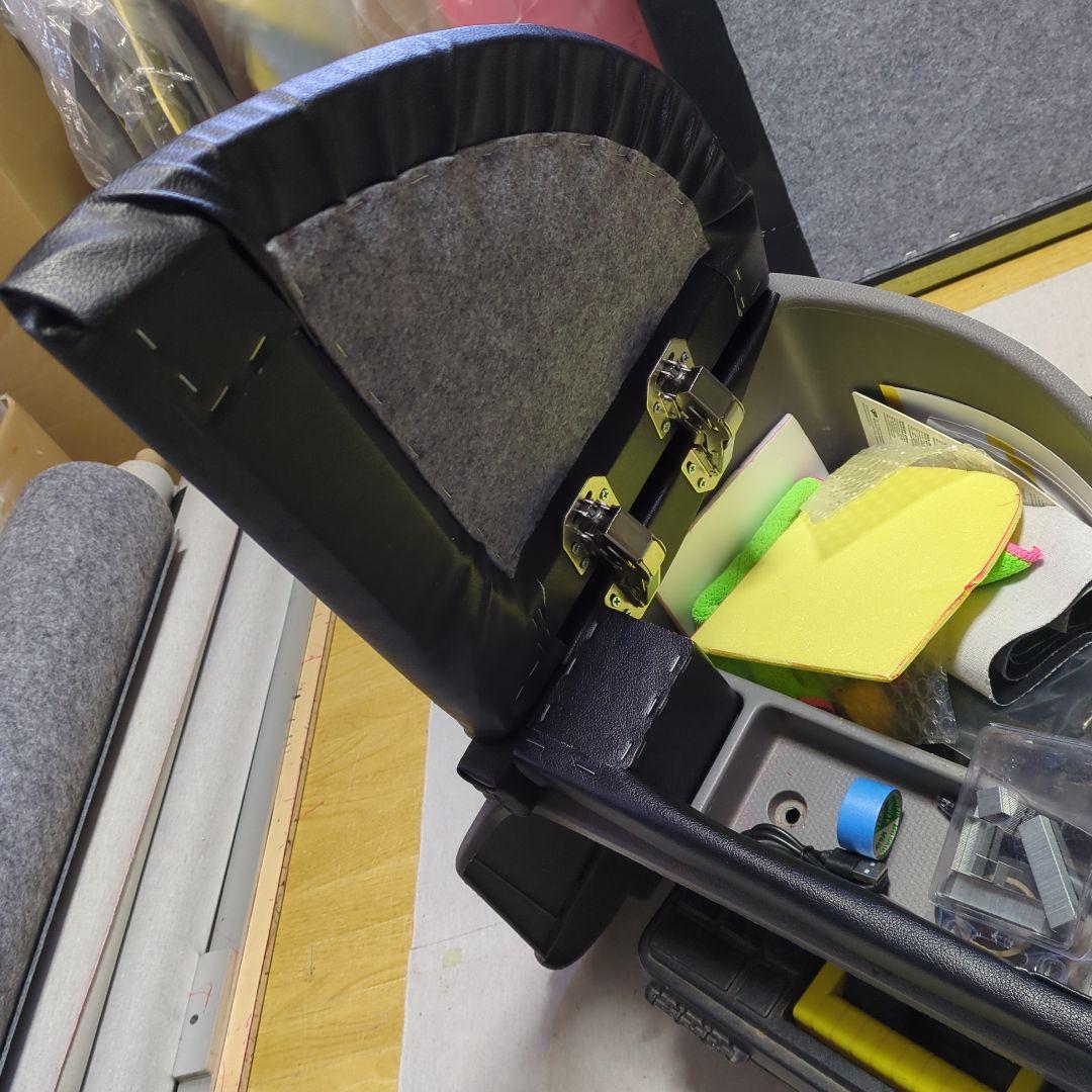 【にゃーさん】フラット4点セット&ベット4分割【ブラックレザー】