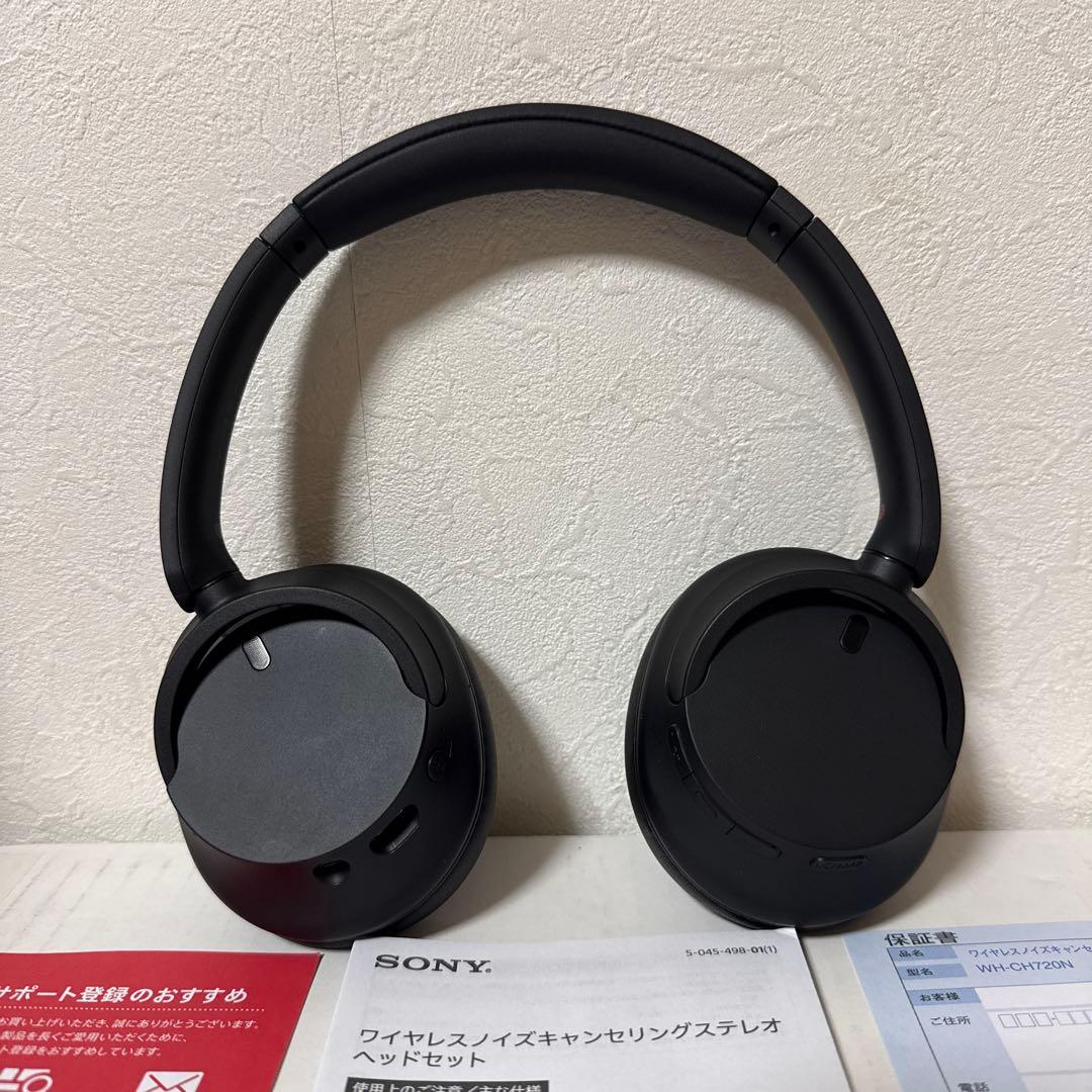 SONY ソニー WH-CH720N/BC ブラック 黒 ワイヤレスヘッドホン