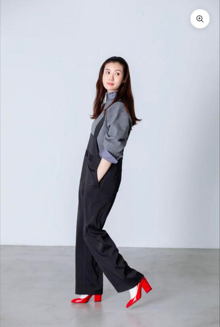 MY WEAKNESS ブラック サロペット LONG パンツ　ともさかりえ