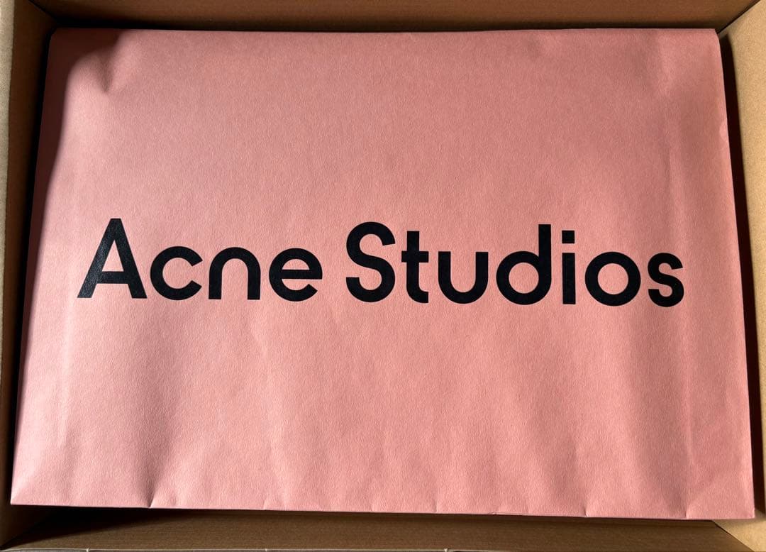 Acne Studios ピンク系チェックマフラー
