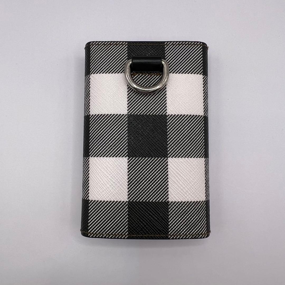 BURBERRY キーケース　6連　ノバストライプ　チェック　ブラウン　レザー