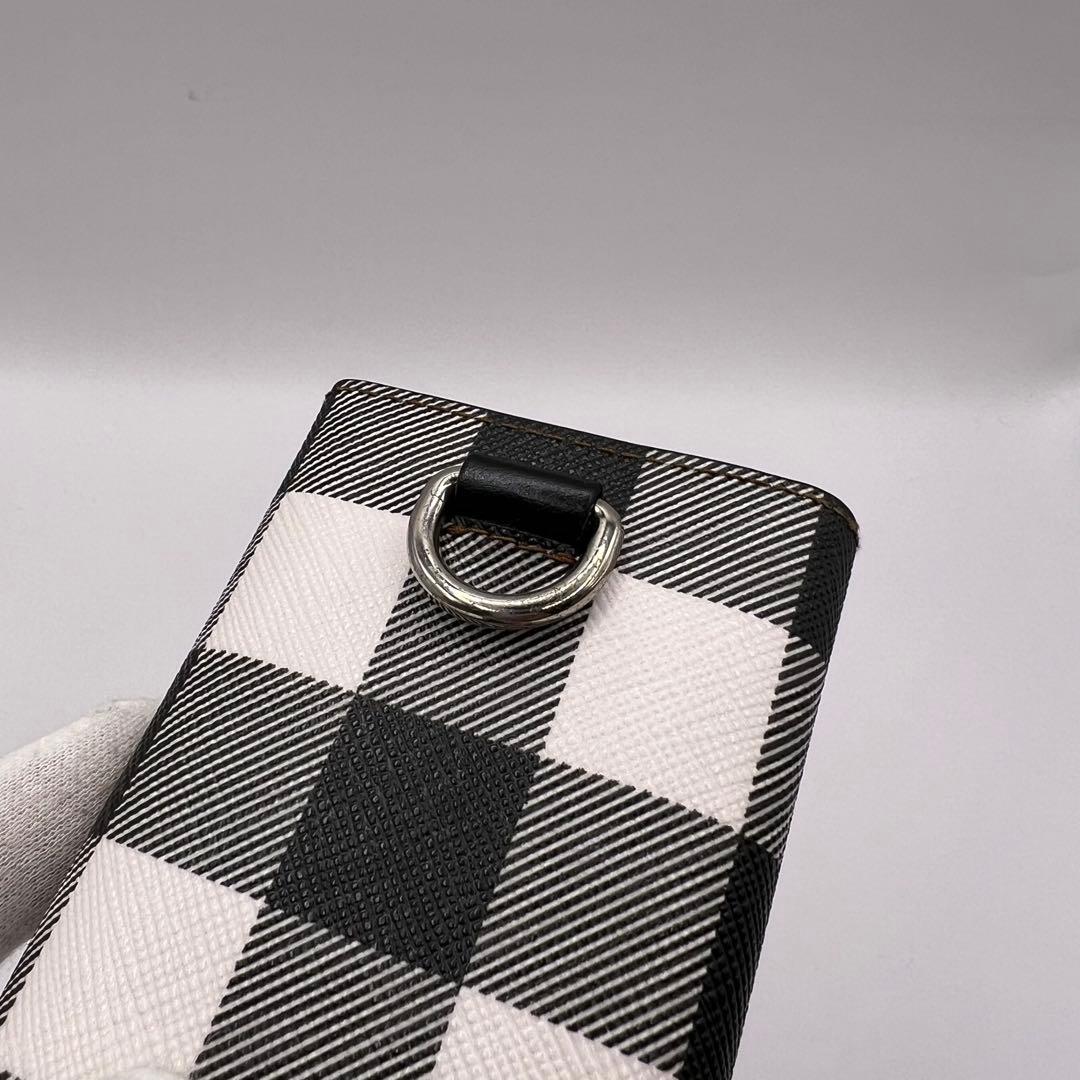 BURBERRY キーケース　6連　ノバストライプ　チェック　ブラウン　レザー