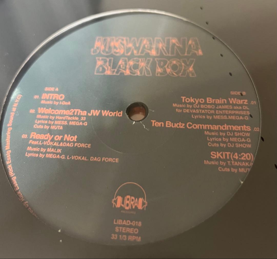 JUSWANNA - BLACK BOX 2LP レコード　サイン入り