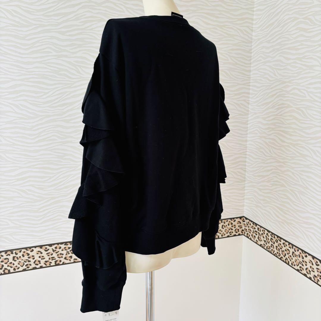 新品タグ付き　KEITA MARUYAMA ケイタマルヤマ　フリルスウェット　黒