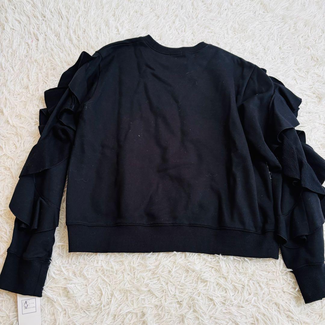 新品タグ付き　KEITA MARUYAMA ケイタマルヤマ　フリルスウェット　黒