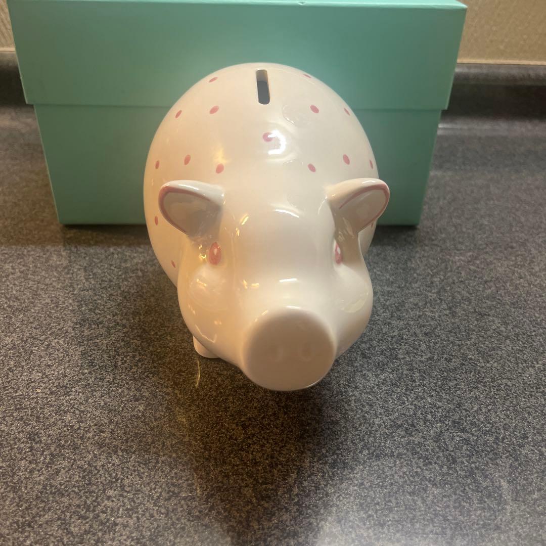 Tiffany & Co. ティファニー 陶器製ブタ型貯金箱