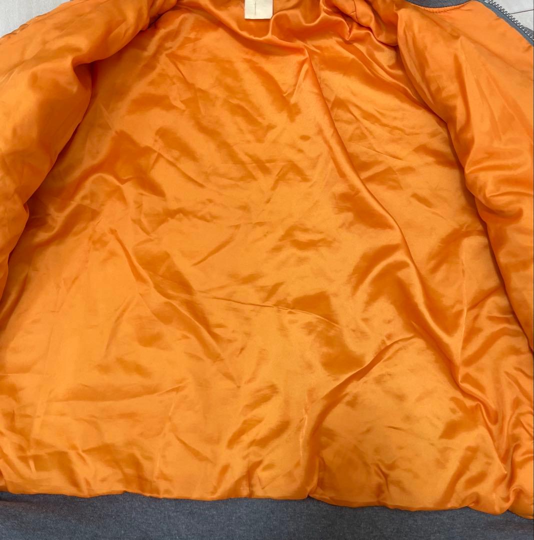 90s MONTAGE グレー MA-1 スウェット生地　フライトジャケット