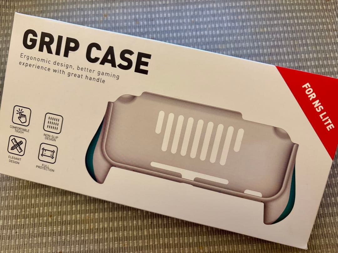 Nintendo Switch Lite グレー グリップケース、ガラスカバー