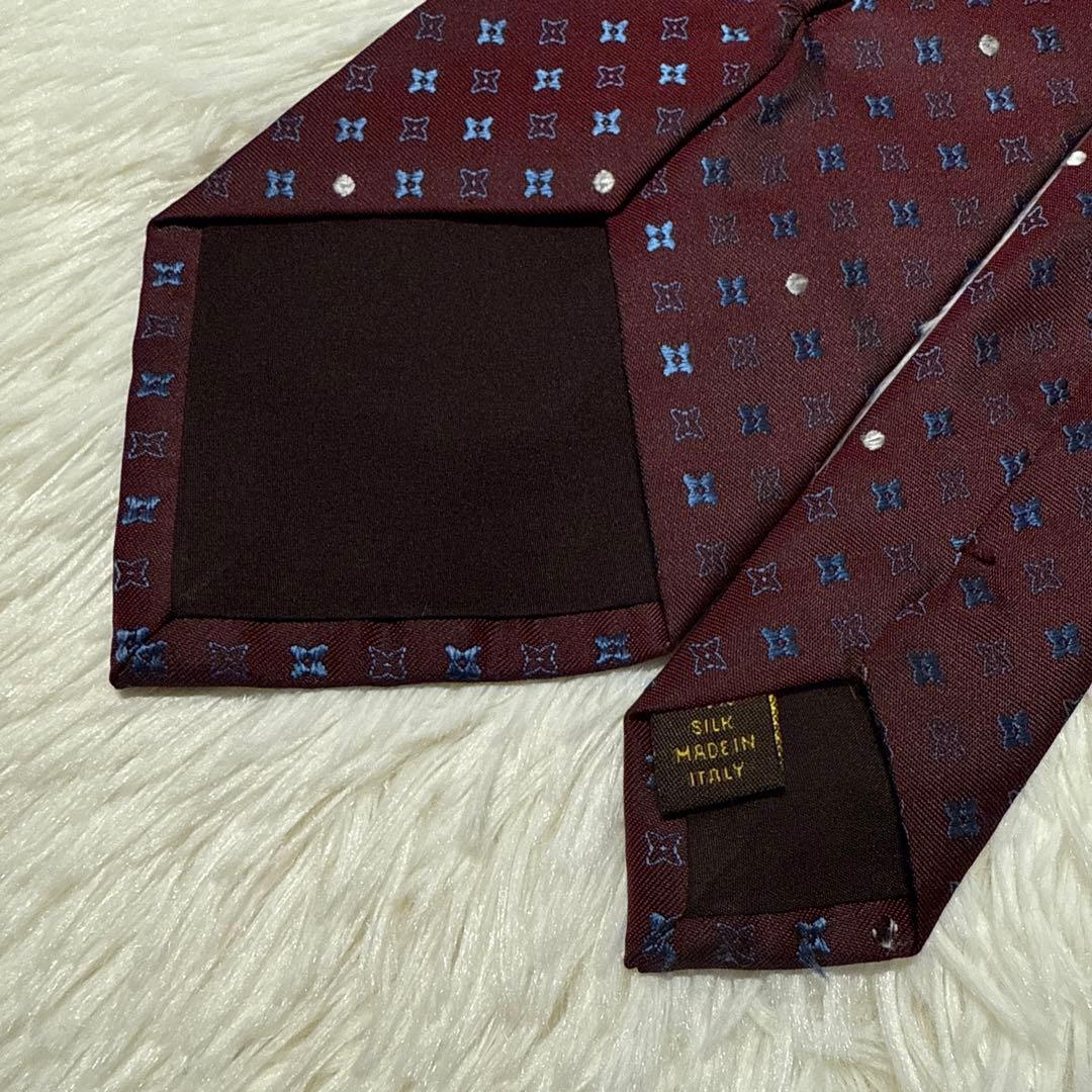 【美品】LOUIS VUITTON ブランドネクタイ　高級シルク　モノグラム