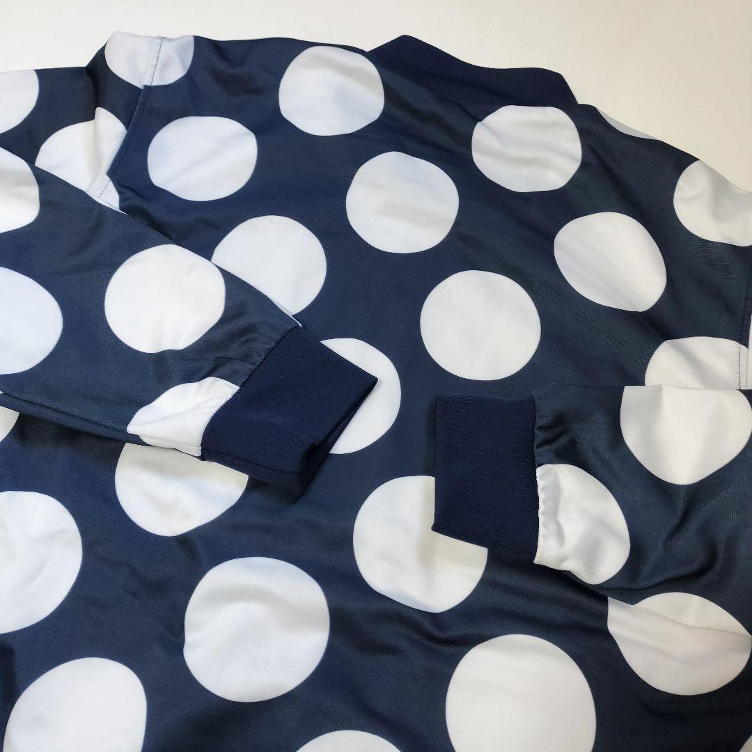 ★希少　アディダス　ジャージ　刺繍ロゴ　スタンスミス　水玉　ドット　ネイビーL