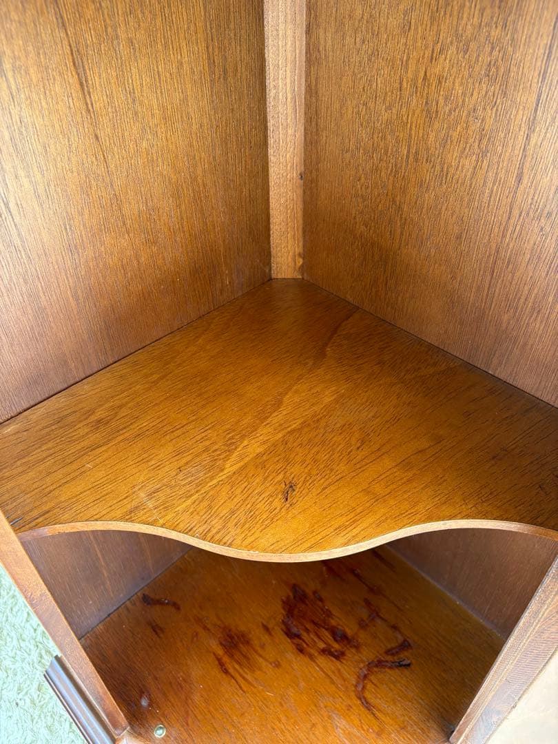 【イタリア製 象嵌細工 コーナーキャビネット】アンティーク調 インテリア家具