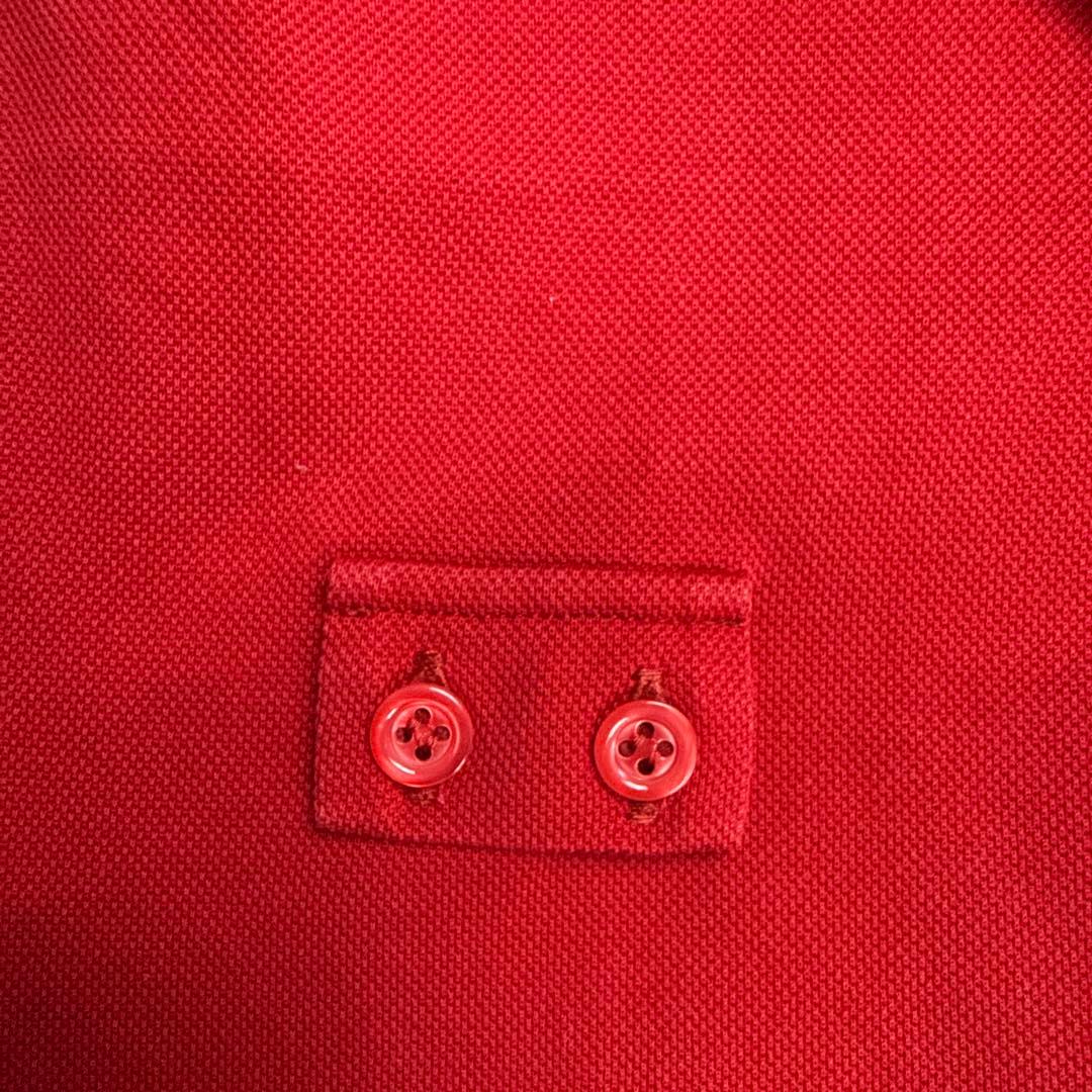 ディオールオム　ポロシャツ　レッド　XSサイズ