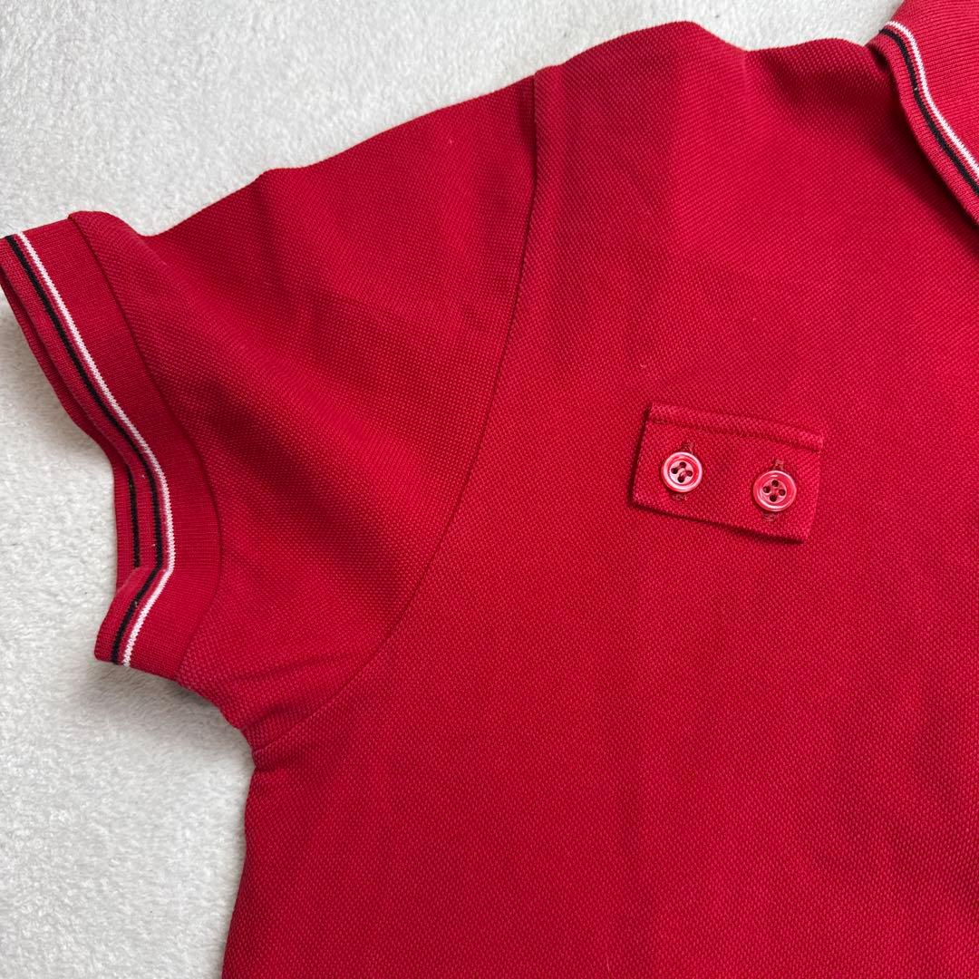 ディオールオム　ポロシャツ　レッド　XSサイズ