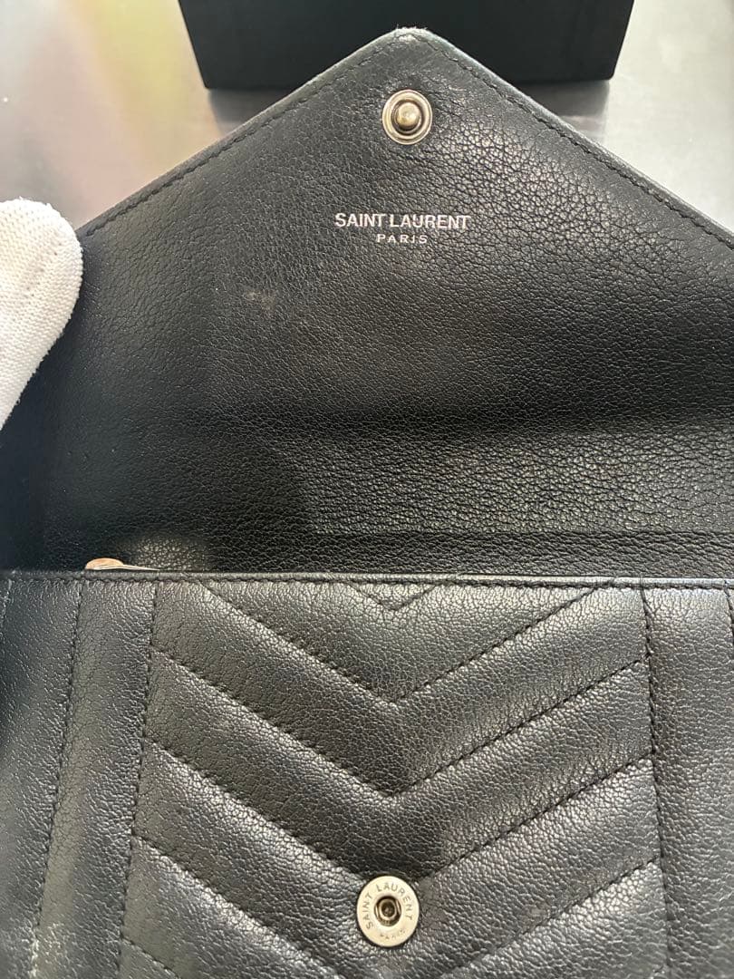 SAINT LAURENT ブラック チェーンウォレット