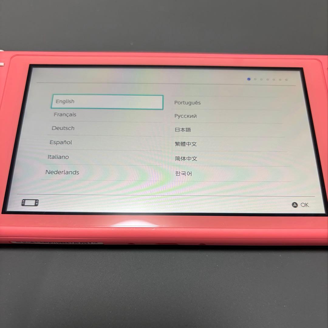 Nintendo Switch LITE 本体 コーラル 中古 美品