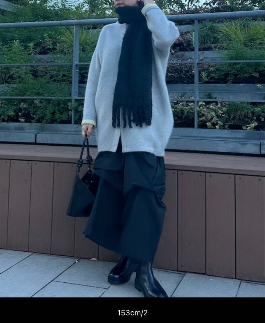 ELENDEEK CN RACCOON MIX カーディガン グレー 02