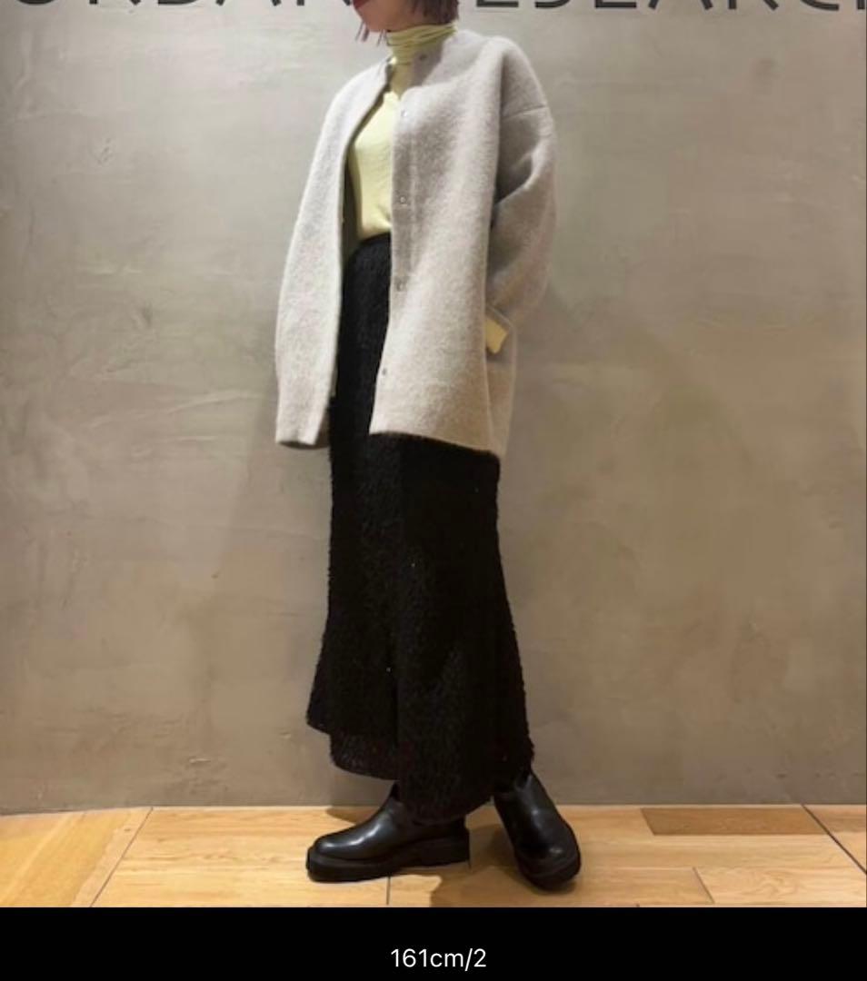 ELENDEEK CN RACCOON MIX カーディガン グレー 02