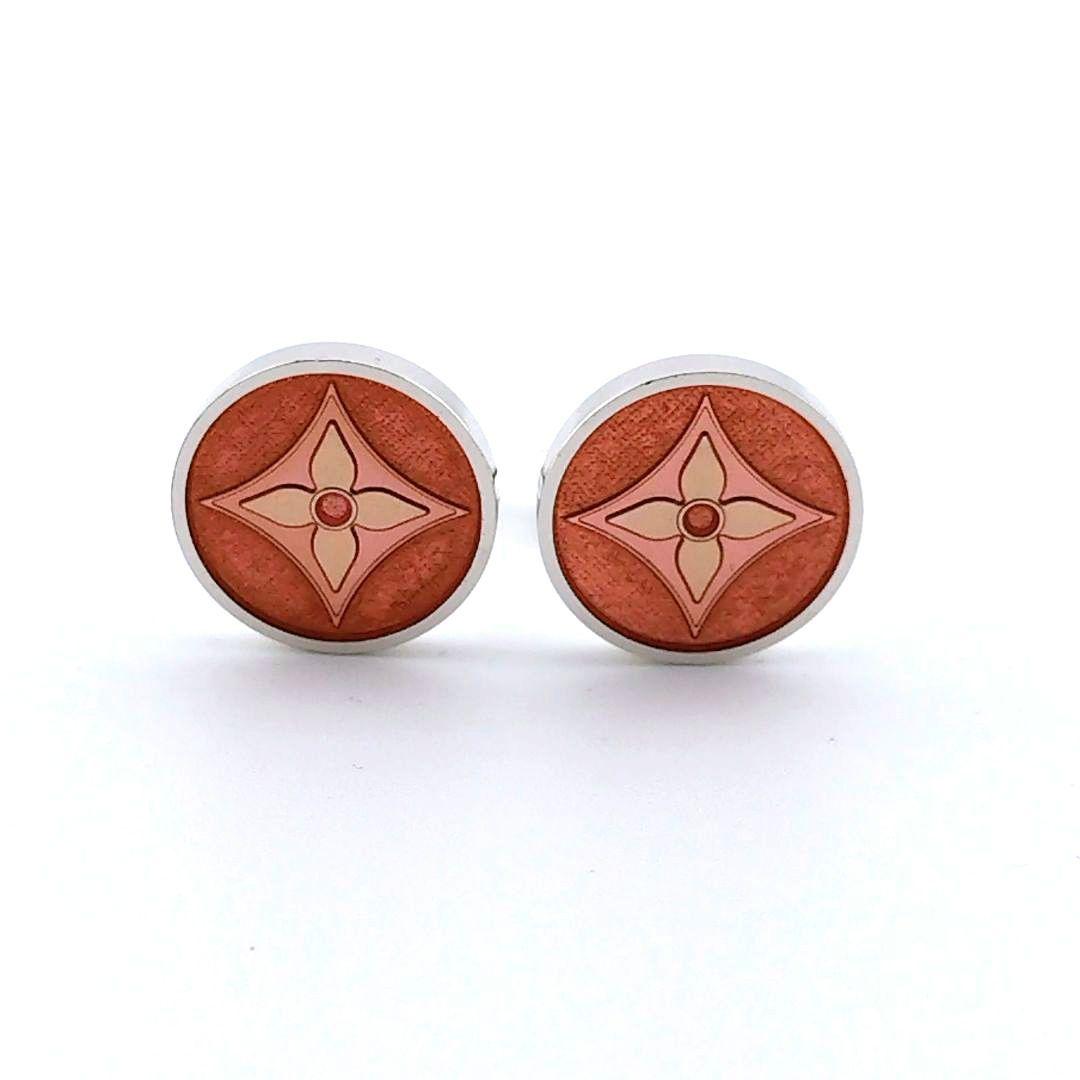 LOUIS VUITTON 　ルイヴィトン　カフスボタン　モノグラム　ピンク