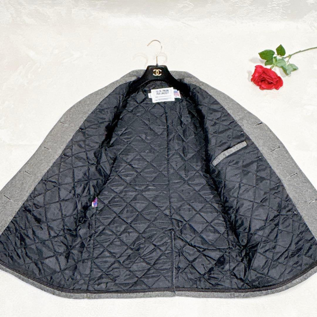 極美品✨　schott ピーコート　pコート　ダブル　ウール　グレー　40