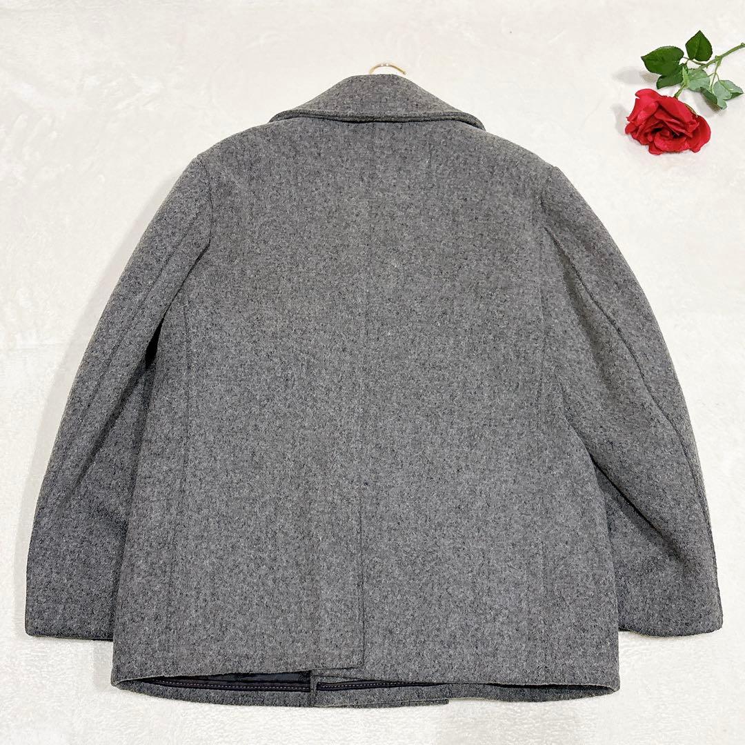 極美品✨　schott ピーコート　pコート　ダブル　ウール　グレー　40