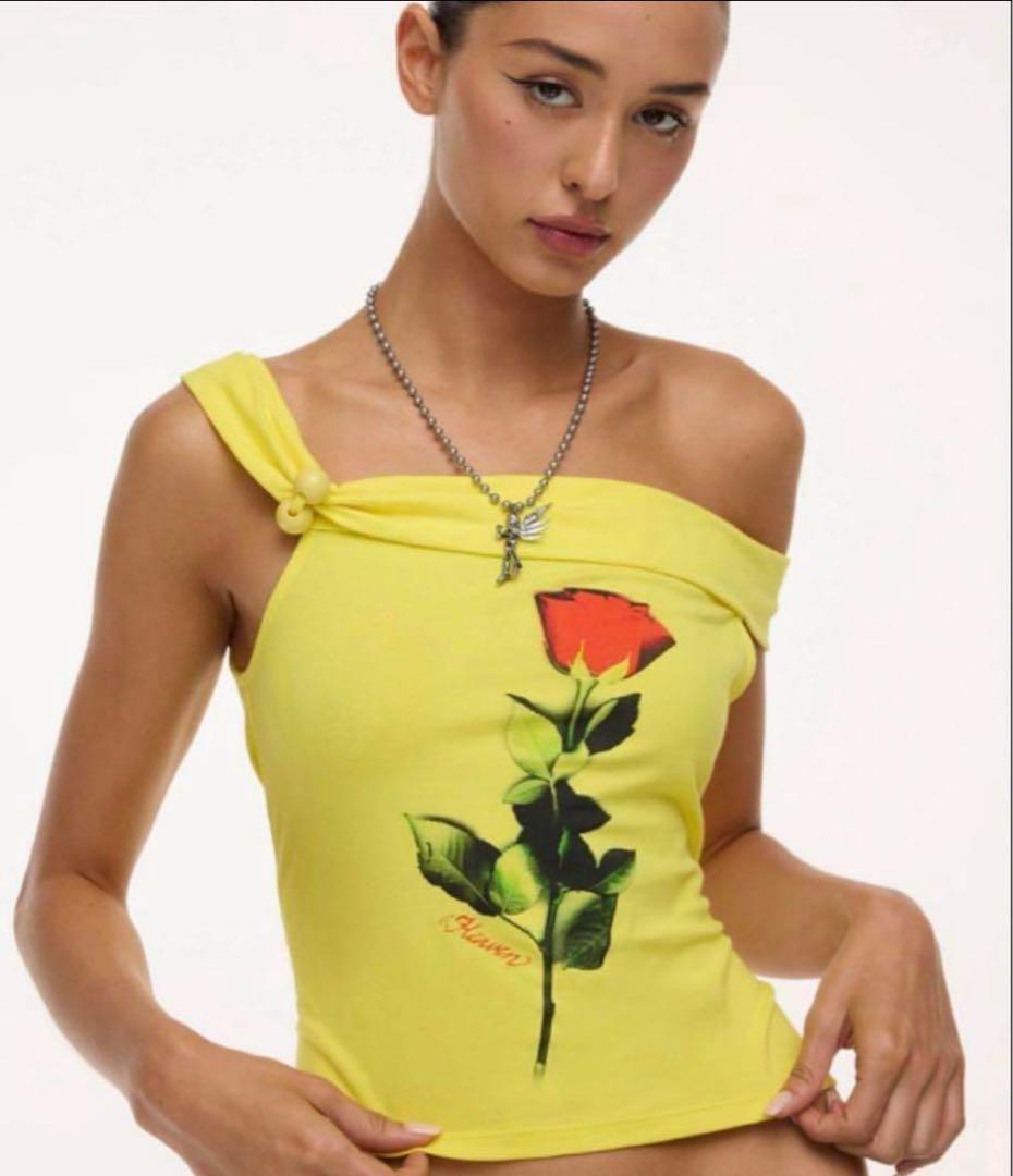 Heaven by Marc Jacobsワンショルダー ローズタンク