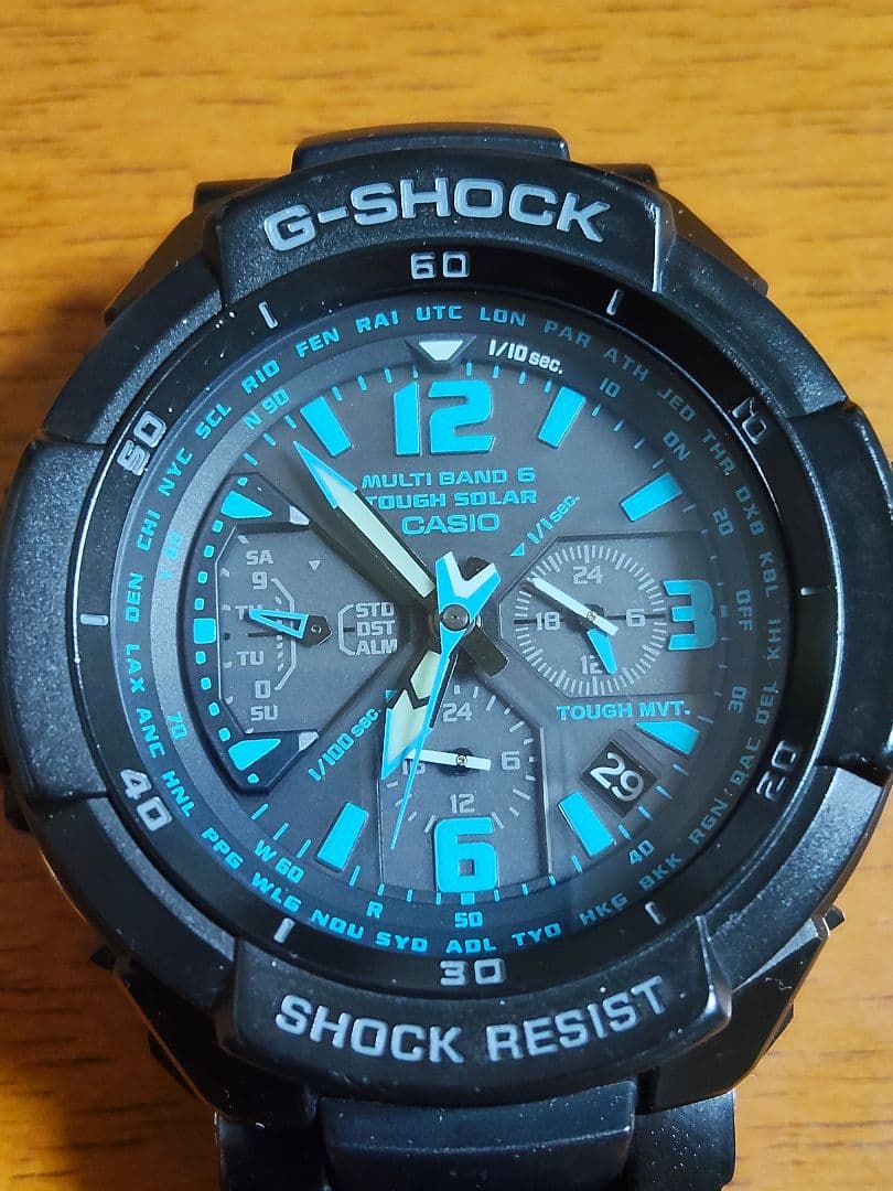 G-SHOCK スカイコックピット GW-3000BD 電波ソーラー ブルー