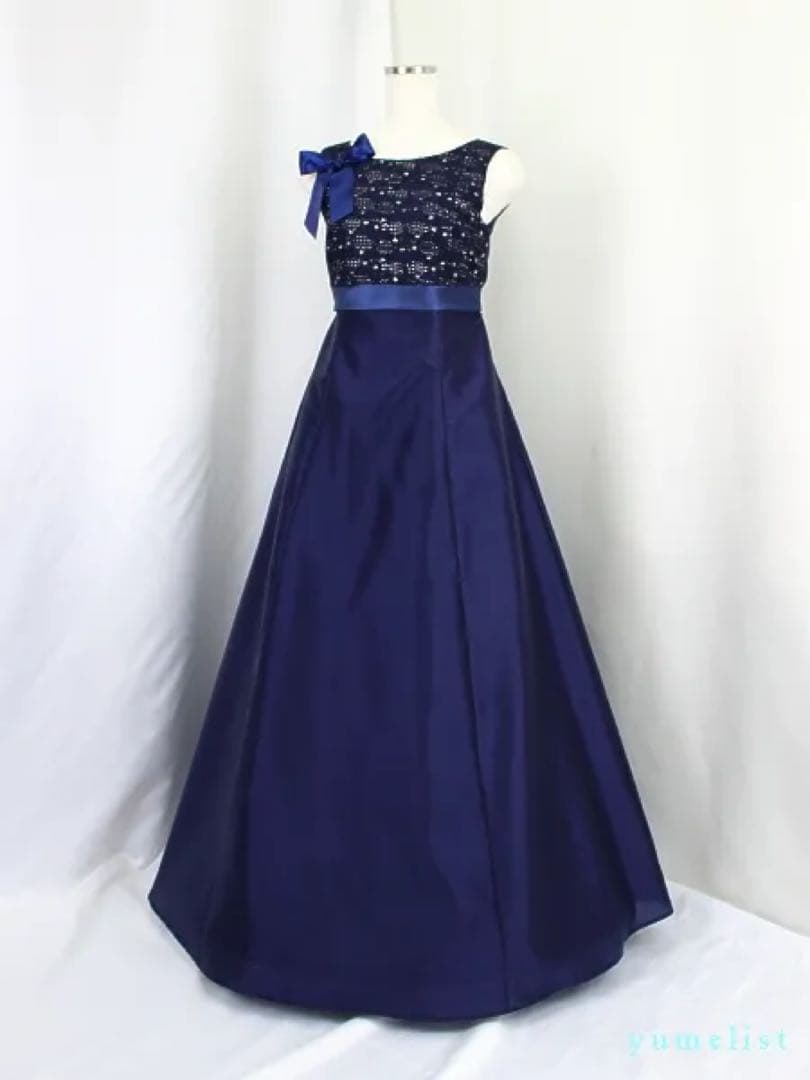 ゆめりすと　ドレス　オーロラ　ネイビー