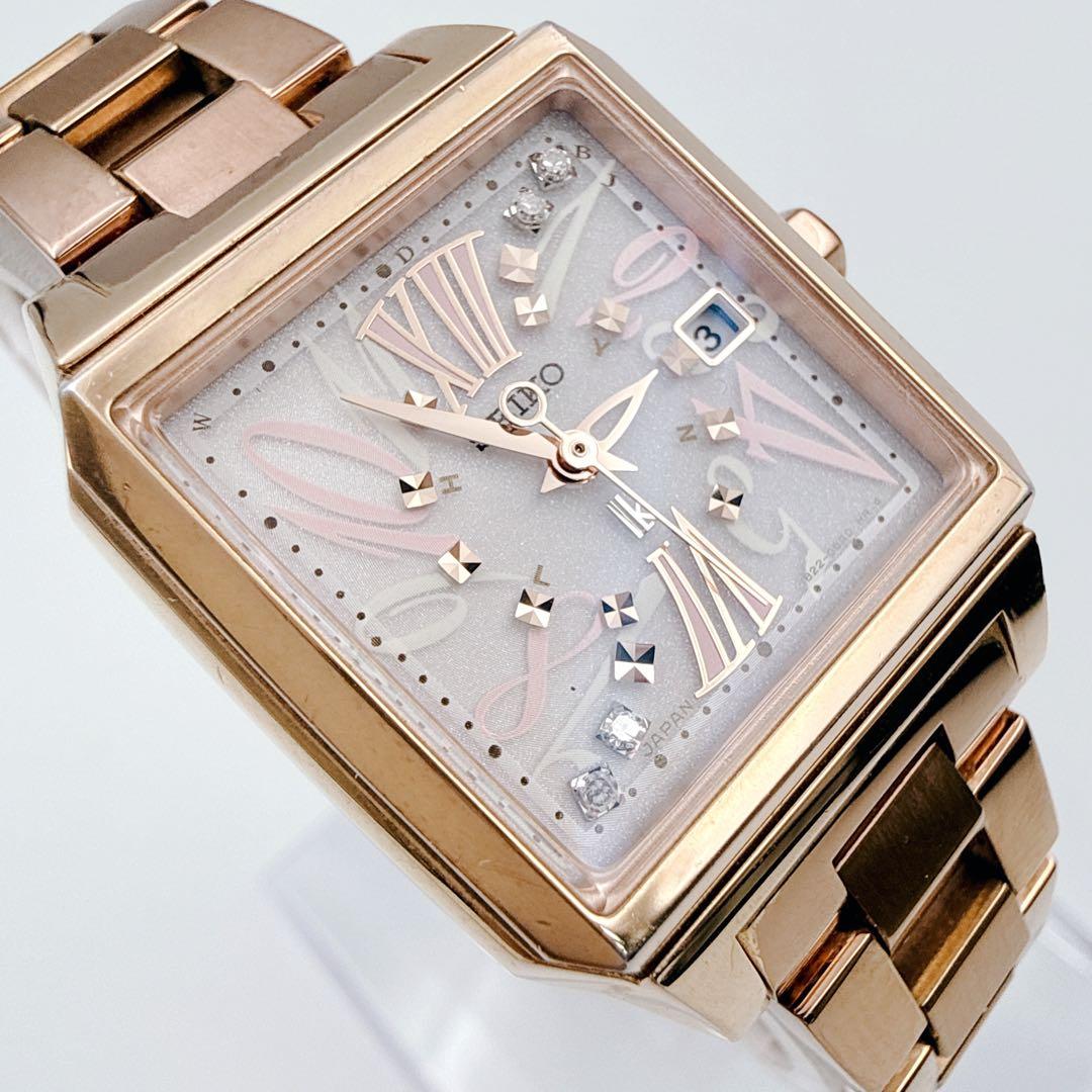 限定品/コマ付✨ SEIKO ルキア 1B22-0AL0 電波ソーラー デイト