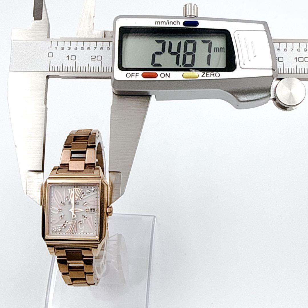 限定品/コマ付✨ SEIKO ルキア 1B22-0AL0 電波ソーラー デイト