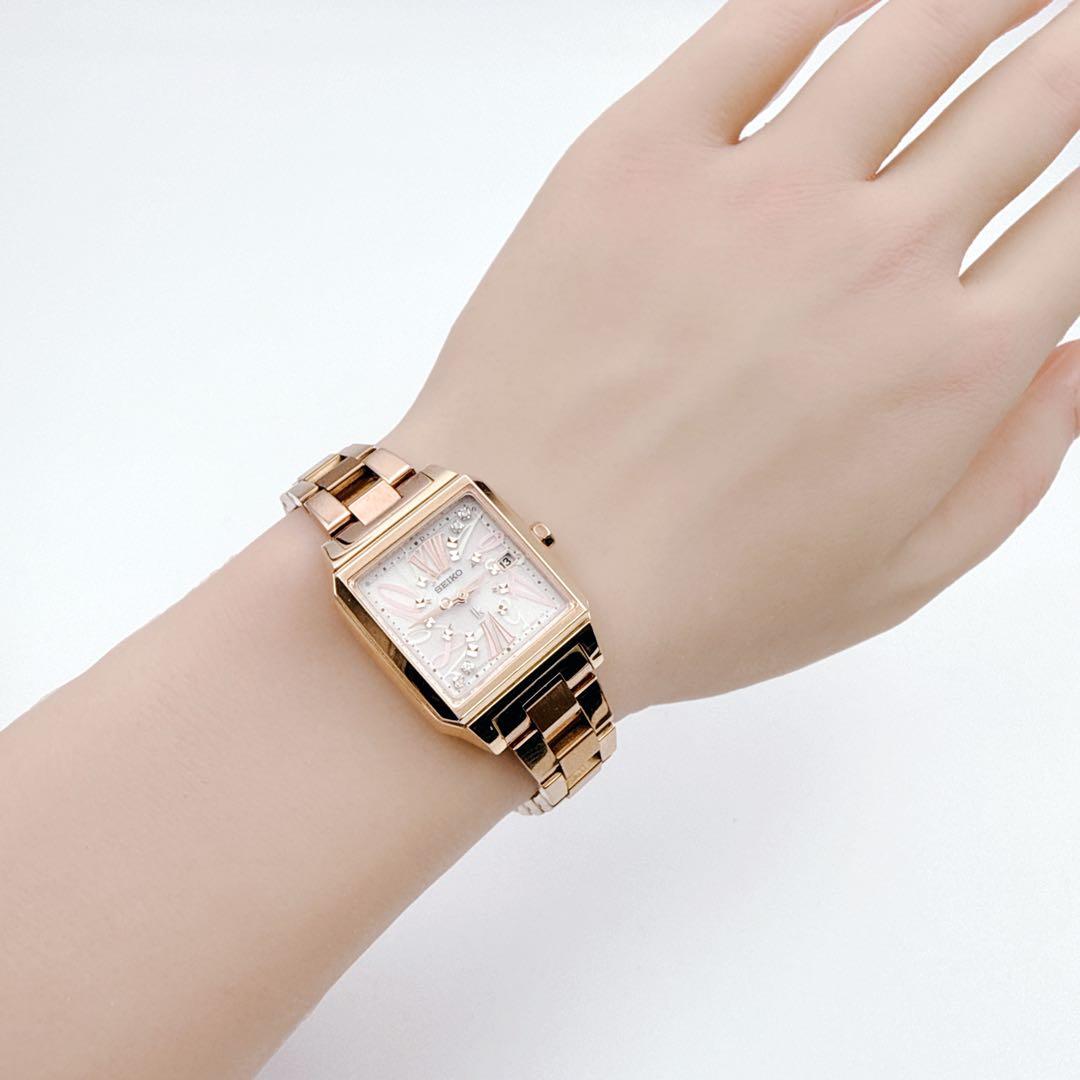 限定品/コマ付✨ SEIKO ルキア 1B22-0AL0 電波ソーラー デイト