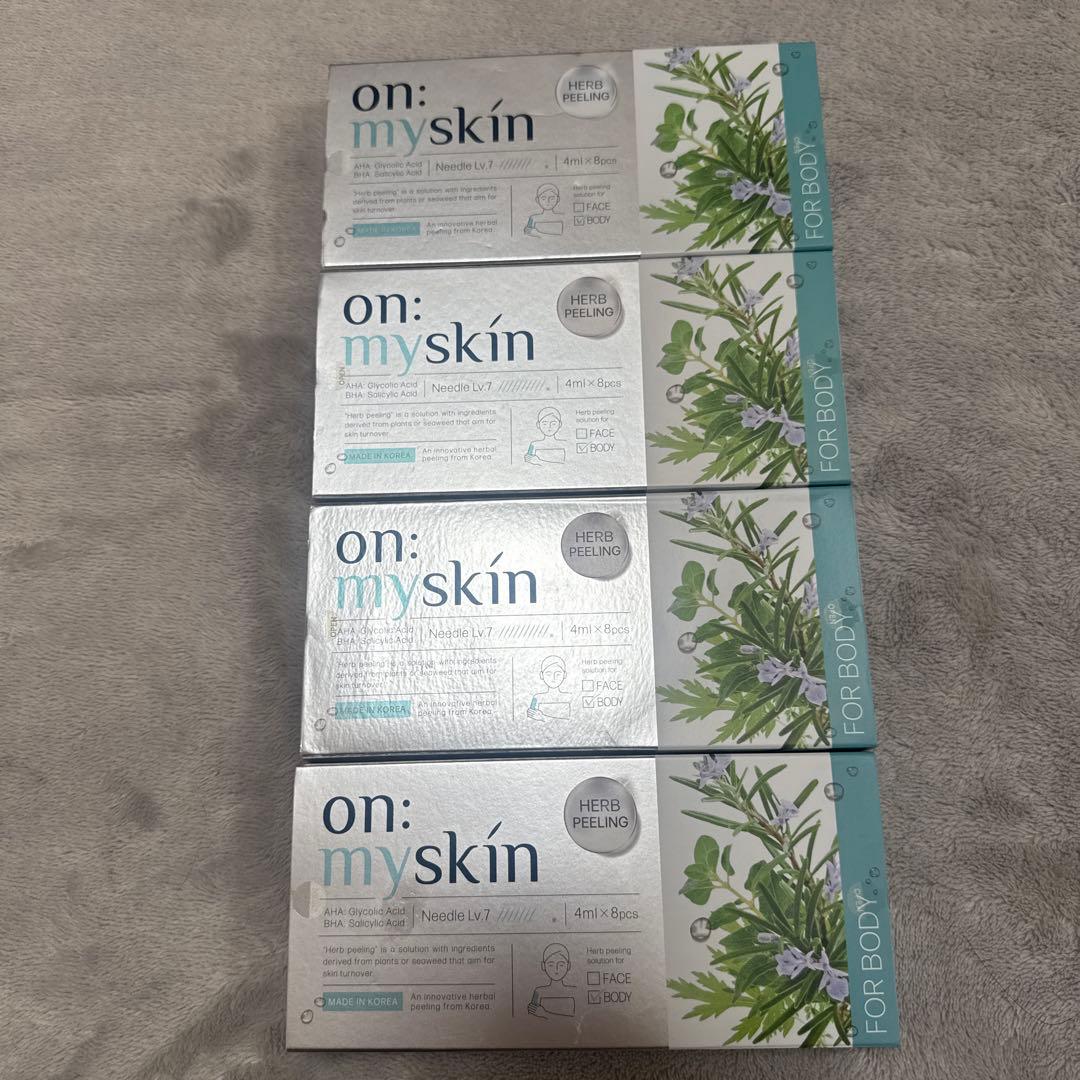 on: myskin ハーブピーリング 4ml x 8個　　4個セット