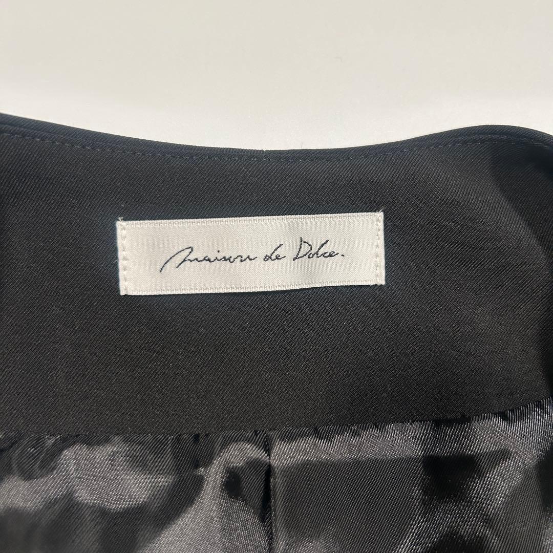 メゾンドドルチェ ケープジャケット ポンチョ 卒園式 入学式 ママ 入園式 黒