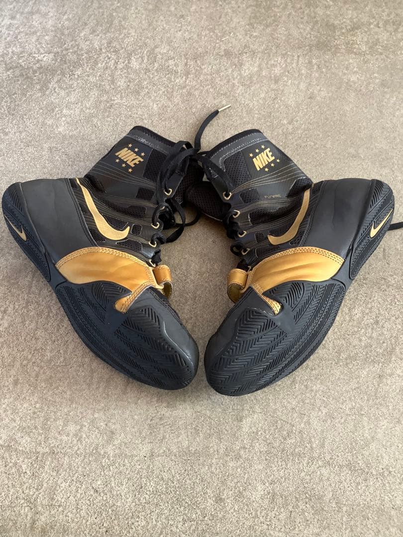 NIKE ハイパーKO ボクシングシューズ ブラック/ゴールド 27㎝