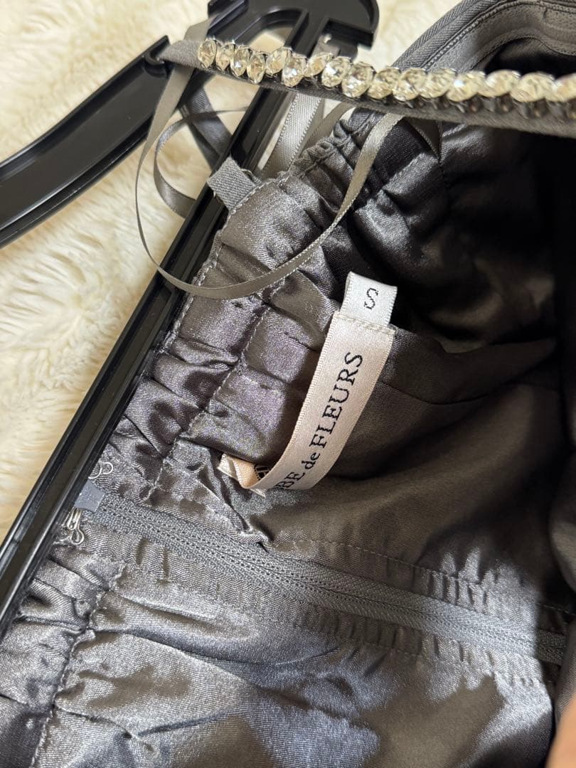 ローブドフルール バストリボンキュートセットアップタイトミニドレス S