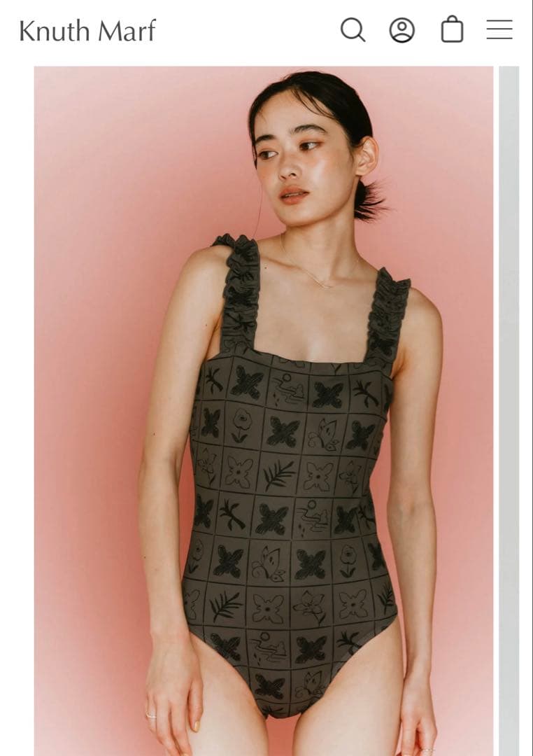 Knuth Marf 蝶柄ワンピース水着