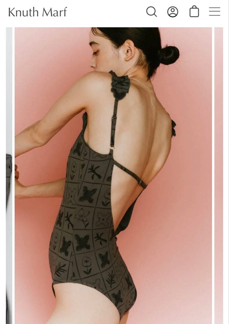 Knuth Marf 蝶柄ワンピース水着