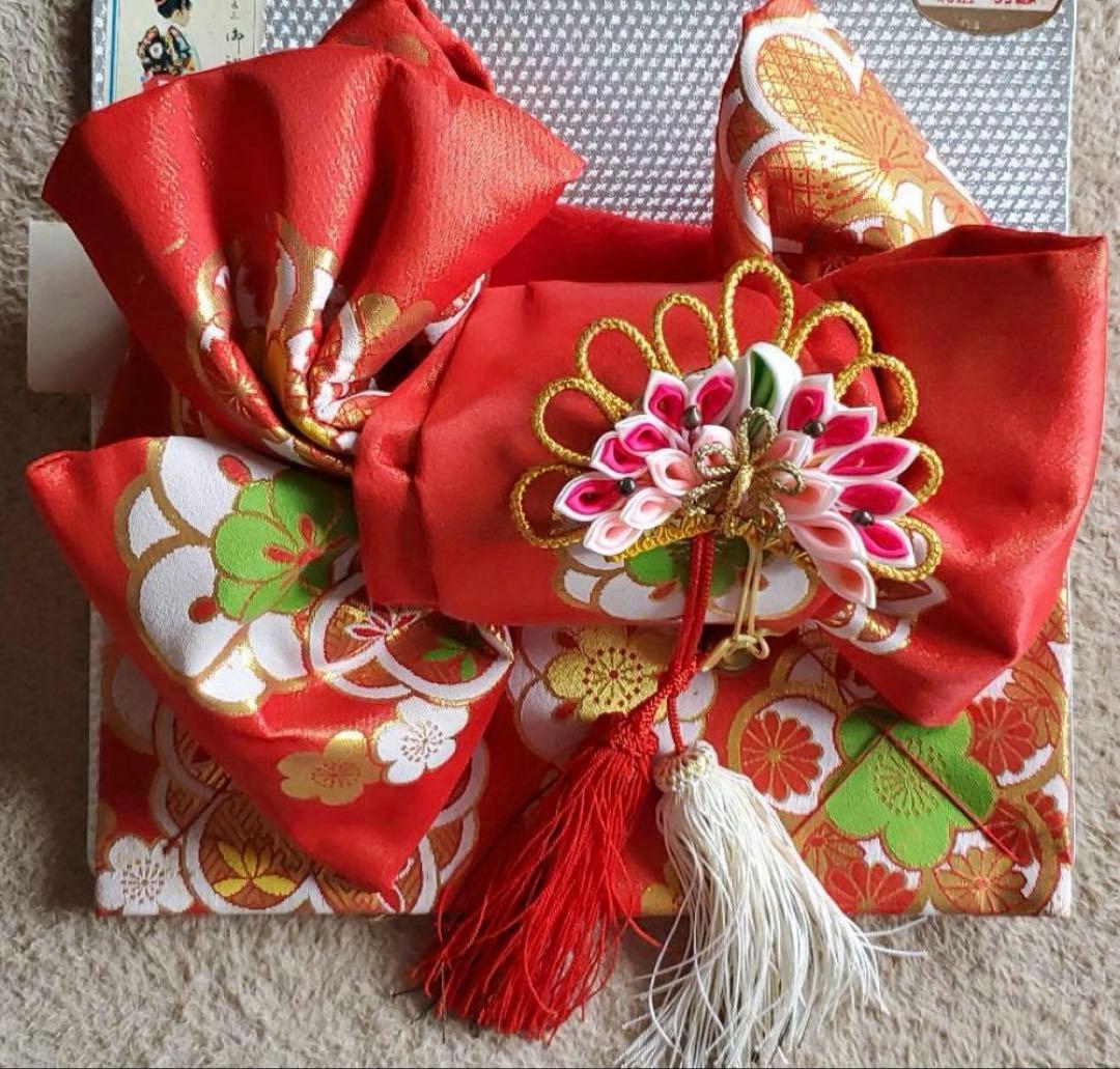 七五三着物 帯セット　ピンク　7歳