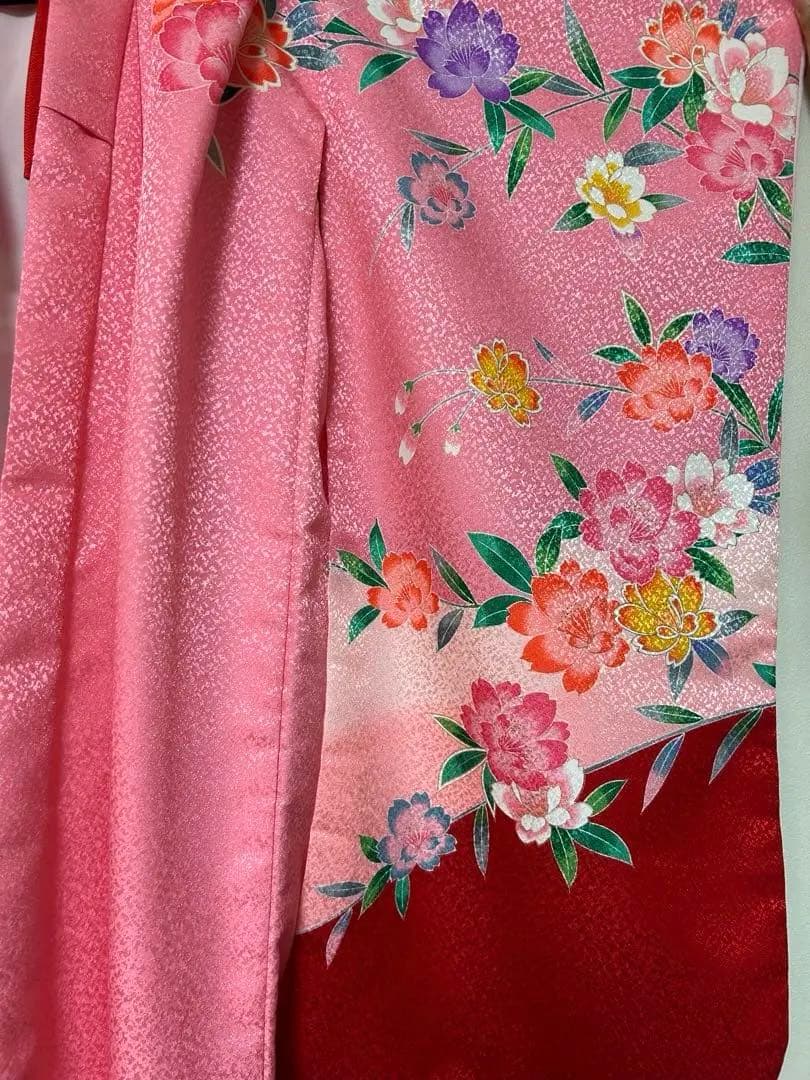 七五三着物 帯セット　ピンク　7歳