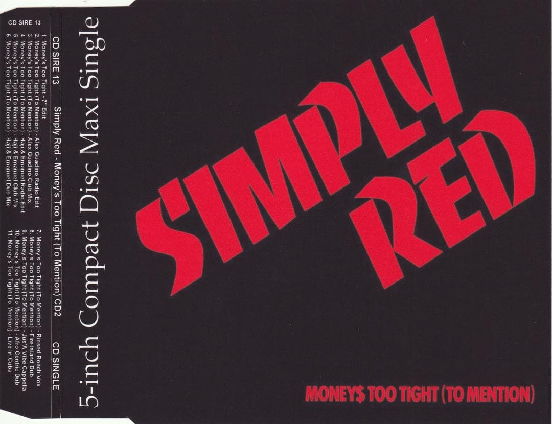 Simply Red - Money's Too Tight　リミックス集 CD