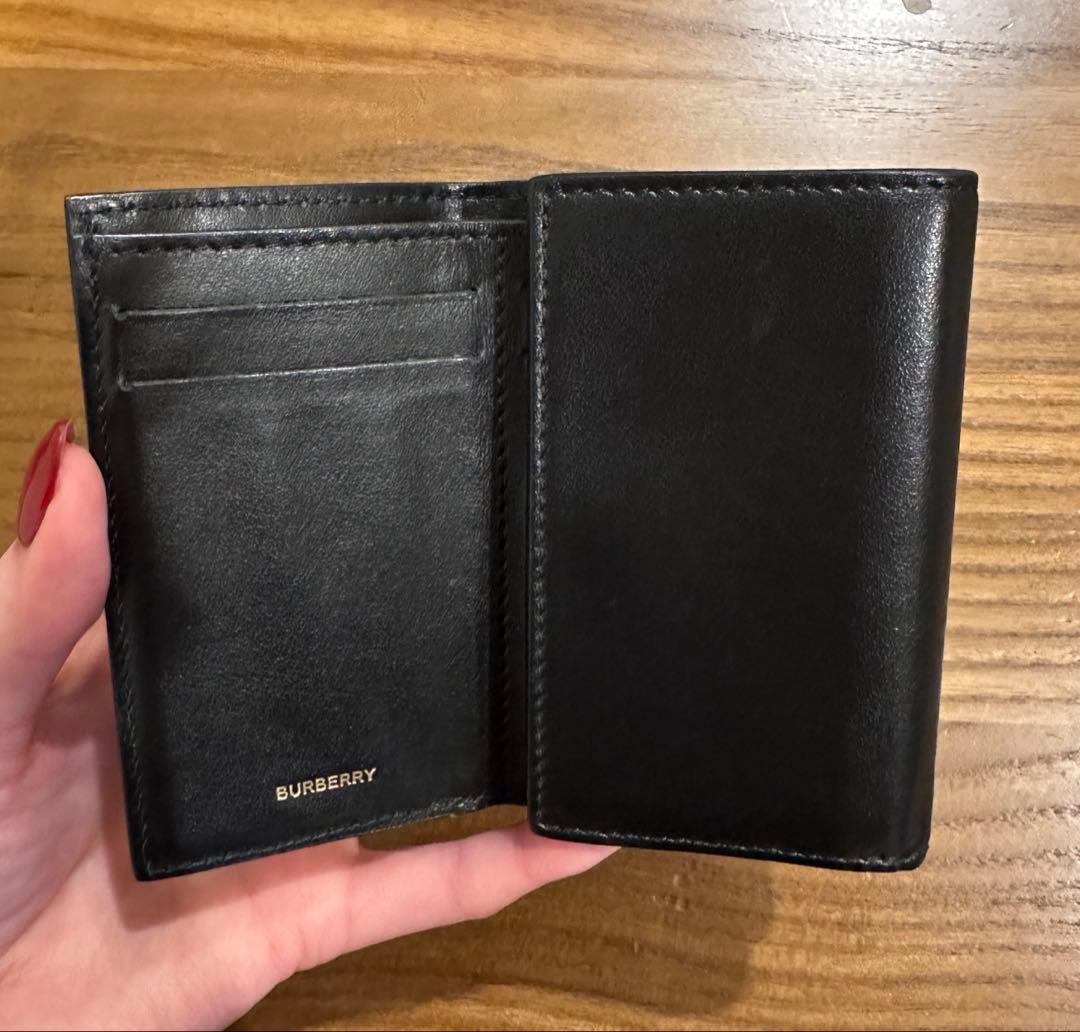 【正規品】Burberry 2点セット ロゴショルダーハンドバッグ＋三つ折り財布