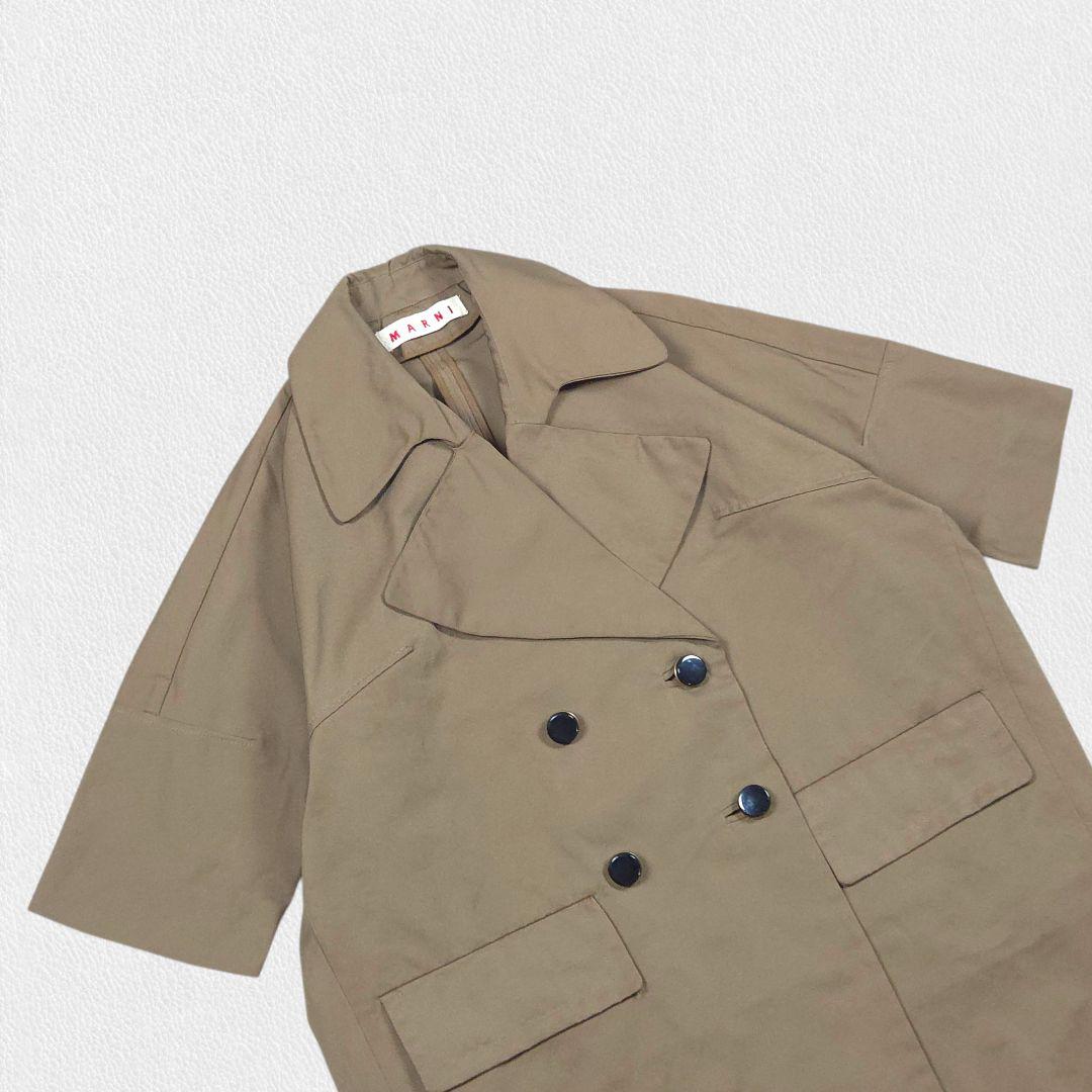 ジャケット・アウター MARNI Brown Cocoon Spring Coat