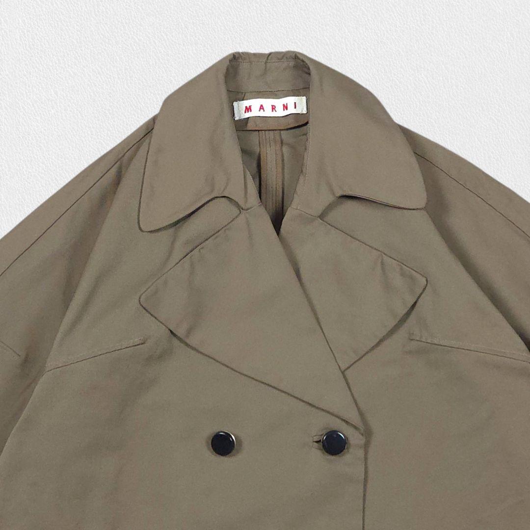 ジャケット・アウター MARNI Brown Cocoon Spring Coat