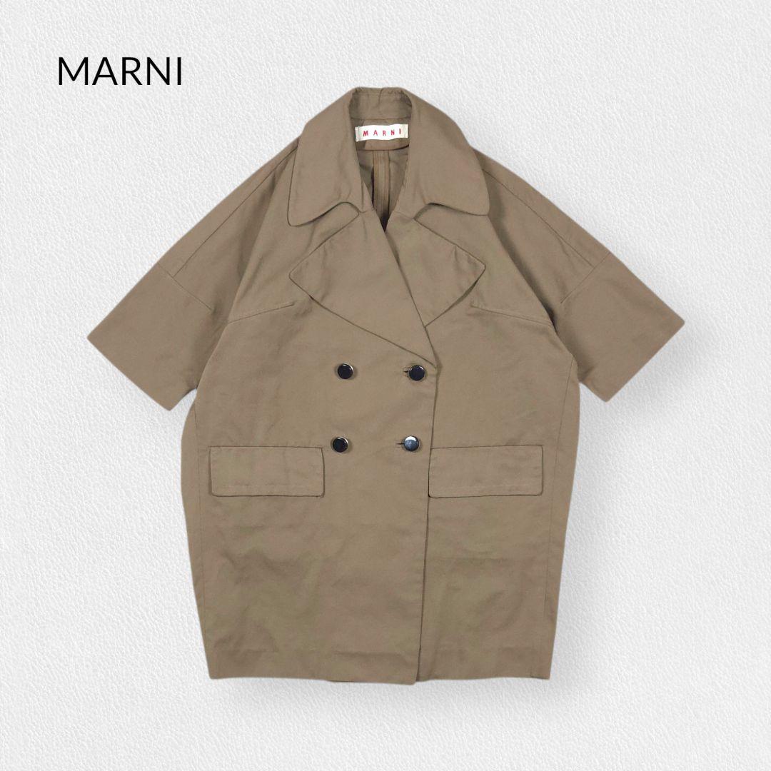 ジャケット・アウター MARNI Brown Cocoon Spring Coat