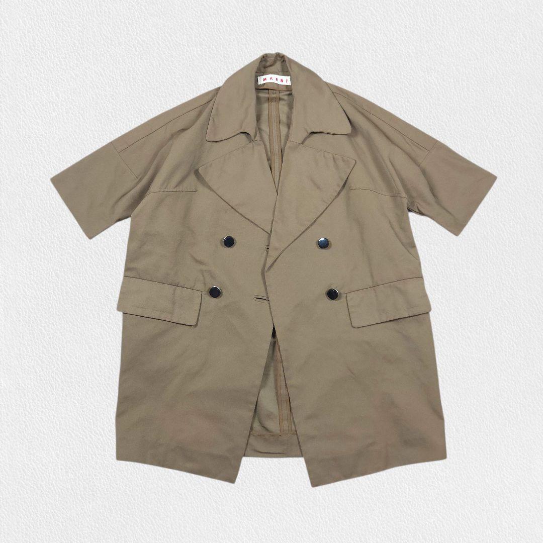 ジャケット・アウター MARNI Brown Cocoon Spring Coat