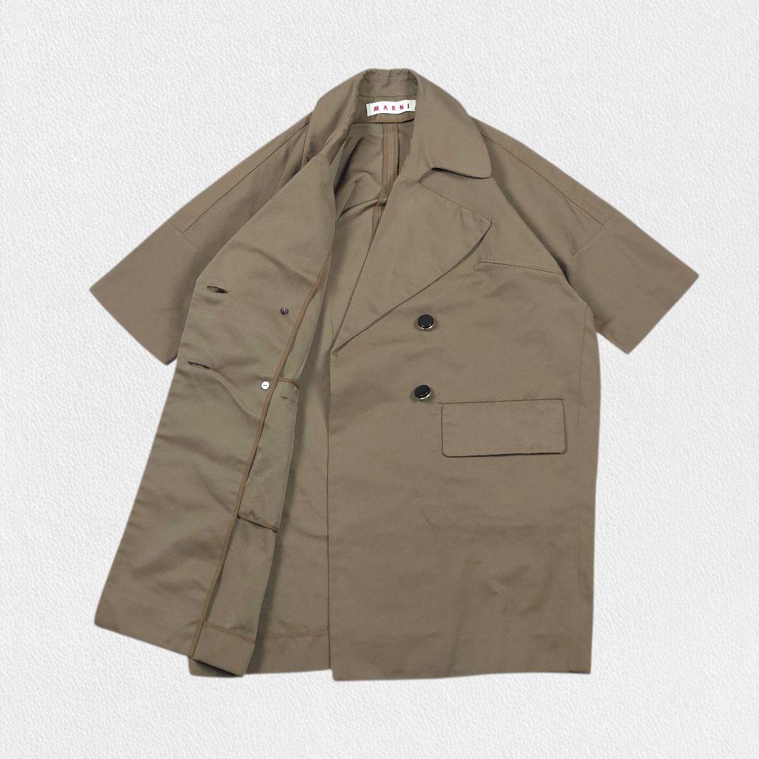 ジャケット・アウター MARNI Brown Cocoon Spring Coat
