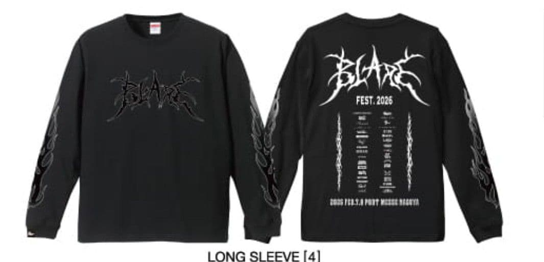 BLARE FEST 2026 ロンT4 XXL ブレアフェス coldrain