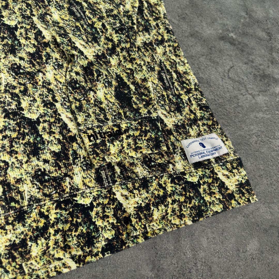 nitraid ラグラン real weed柄 サーマル Tシャツ ナイトレイド